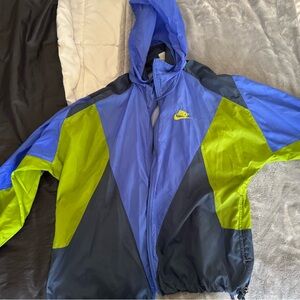 Nike Navy and White Mesh Jacket